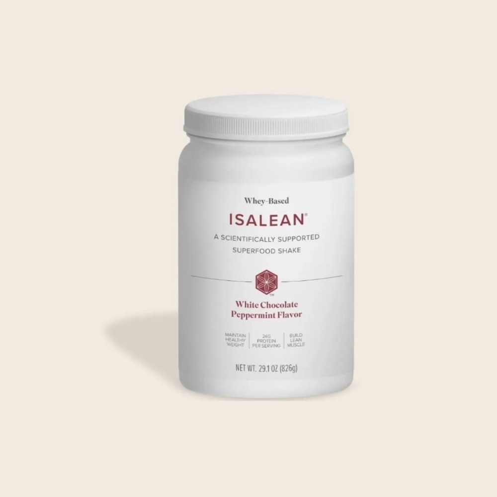 Isagenix White Chocolate Peppermint Shake Canister